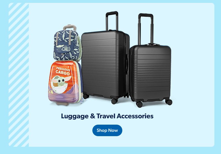 Shop luggage & travel accessories now.