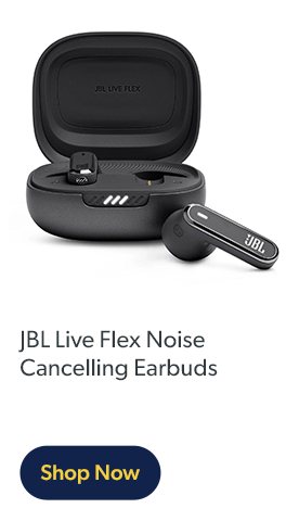 JBL Live Flex Noise Cancelling Earbuds
                            Shop Now