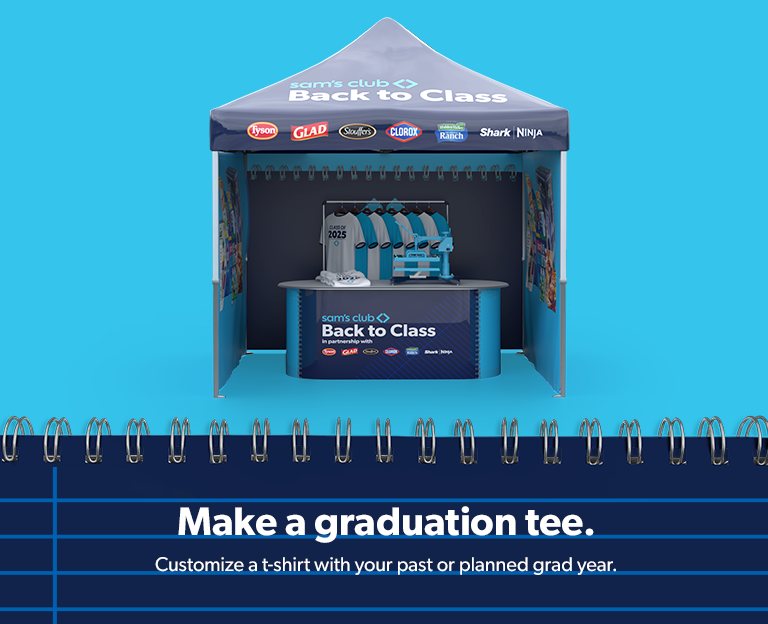 Customize a tee shirt with your past or planned graduation year. 