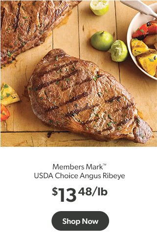 Shop Member's Mark USDA Choice Angus Beef Ribeye Steak $13.48/lb.   