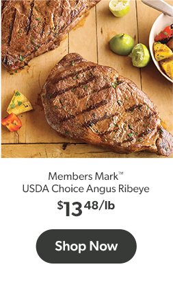 Shop Member's Mark USDA Choice Angus Beef Ribeye Steak $13.48/lb. 