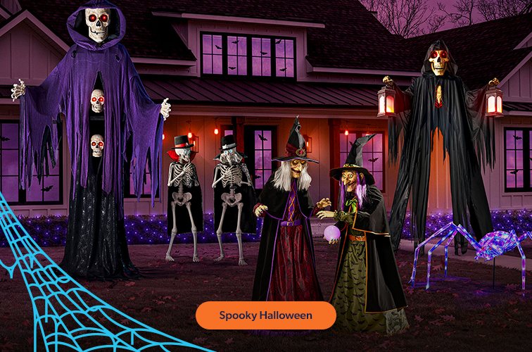 Go full fright night with your spookiest outdoor setup yet. Shop now.