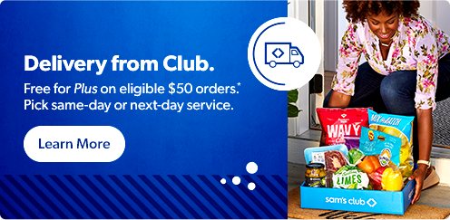 Get your order fresh with Delivery from Club. Free for Plus on eligible 50 dollar orders. Pick same-day or next-day service. 