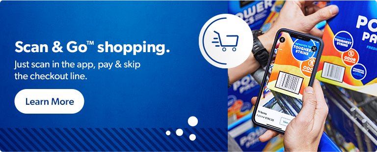 Shop the club easier with Scan and Go. Just scan product barcodes in the app, pay and skip the checkout line. Learn more.