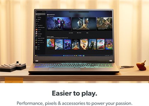 Performance, pixels and accessories for easier gaming.