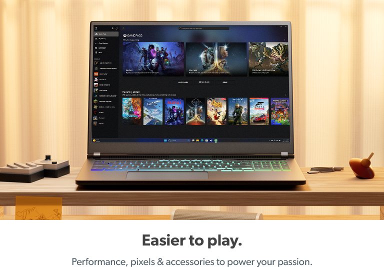 Performance, pixels and accessories for easier gaming.