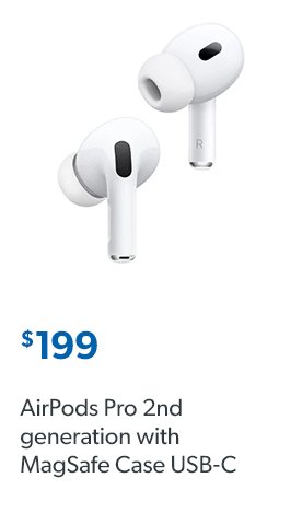 AirPods Pro 2nd generation with MagSafe Case USB‑C. Shop now.