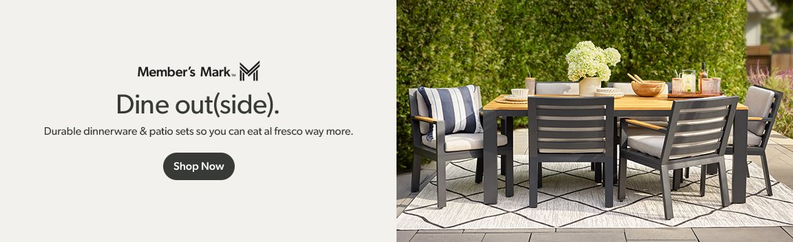Dine outside. Durable dinnerware and patio sets so you can eat al fresco way more. Shop Now.