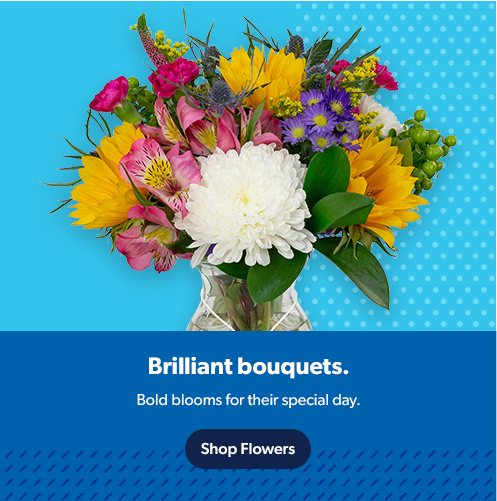 Flowers. Brilliant bouquets and bold blooms for the grad’s special day. Shop flowers.