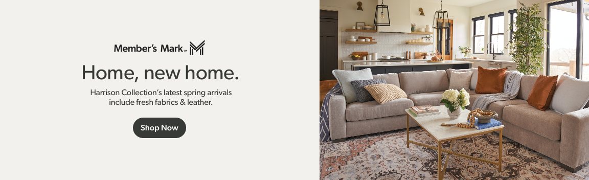 Home, new home. Harrison Collection’s latest spring arrivals include fresh fabrics and leather. Shop Now.
