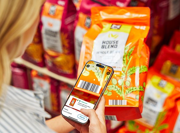 Use the Sam’s Club app and skip the checkout line with Scan and Go shopping. Get the app to start. 