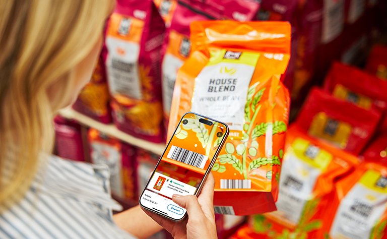 Use the Sam’s Club app and skip the checkout line with Scan and Go shopping. Get the app to start. 
